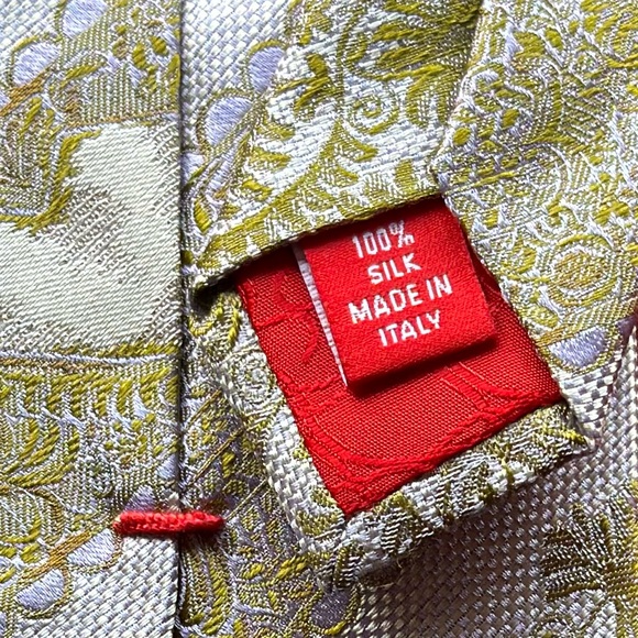 Christian Lacroix 100% Silk Tie Made in Italy - Picture 8 of 10